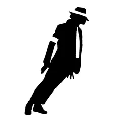 車 ステッカー マイケル・ジャクソン MJ 有名人 給油口 おもしろ かっこいい カー用品 シール おしゃれ 転写式 白 黒 送料無料のサムネイル
