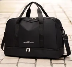 ボストンバッグ トラベルバッグ 旅行 ショルダーバッグ 2way レディース メンズ 男女兼用 ジム 部活 ヨガ 新品 黒色 ブラック