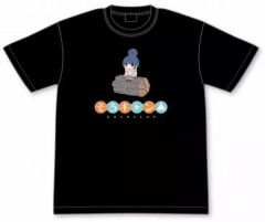 [중고] 티셔츠 (캐릭터) 린의 슬슬 캔 △ 티셔츠 블랙 S 사이즈 [유루 캔 △]