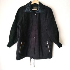 Leilian(レリアン) コート サイズ9 M レディース - 黒 長袖/ジップアップ/中綿/冬
