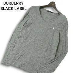 BURBERRY BLACK LABEL バーバリー ブラックレーベル ホース刺繍★ リンクス チェック 長袖 カットソー Tシャツ Sz.3 メンズ