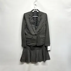 レディース スーツ グレー ジャケット スカート 13AR 13号 フォーマル☆CTR-70☆