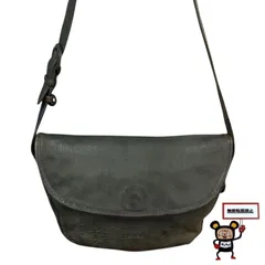 ✨未使用級✨シボ革✨【ゲンテン】ショルダーバッグ　ブラック　オールレザー 即納可】ショルダーバッグ イタリアンレザー シボ革 ブラック