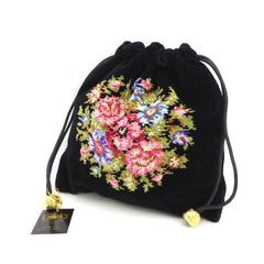 新品未使用＊吉田ユニ Face to face展 巾着ポーチ(ピンク) - メルカリ