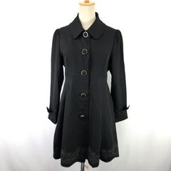 美品 スーパービューティー スプリングコート ノーカラー 異素材