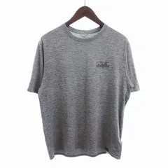 パタゴニア Patagonia 23SS 美品 キャプリーン クールデイリー Tシャツ カットソー 半袖 ロゴプリント STY45235SP23 グレー M