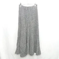 ◇ ⊇ Ungrid アングリッド ロング フレア スカート サイズF グレー レディース E  【1503050045094】