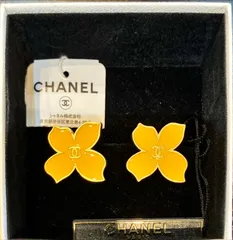 【通販 人気】 シャネル IT27QUDM4QSW】CHANEL カメリア フラワーイエロー 02S イヤリング