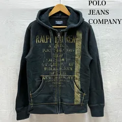 POLO JEANS COMPANY ポロジーンズカンパニー パーカー 長袖 RALPH LAUREN ステンシル フード裏 サーマル スウェット ジップアップ パーカー