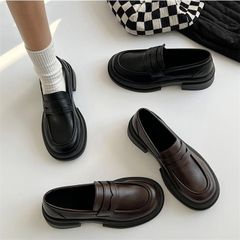 ローファー 学生 シューズ JK パンプス 女子 通勤 通学 レディース スクール カジュアル フォーマル 制服靴 美脚 美足 履きやすい 厚底 靴 シューズ