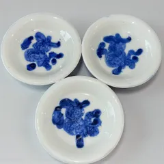 OAN】 時代物 陰刻 獅子文 小皿 6客セット 骨董 古美術 古道具 古民藝