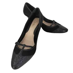コールハーン COLE HAAN パイソン柄 ストラップ ヒールパンプス レディース  6½B