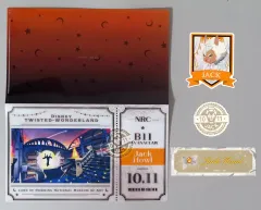 【中古】グッズセット ジャック・ハウル チケット風マルチホルダー＆ステッカー3枚セット 「ディズニー ツイステッドワンダーランド」 ジャックの誕生日記念グッズ