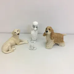 【 美品 】イタリア製  Demain  カスターニャ  幼犬ラブラドール兄弟 美品 】イタリア製 Demain カスターニャ 幼犬ラブラドール 置物