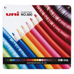 【新品・2営業日で発送】三菱鉛筆 色鉛筆880 K88024CP 24色セット K88024CP