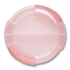 シンコハンガー(Shinkohanger) 薬ケース ピンク 携帯プチダブルラウンド「ライフ・エイド」日本製 スライド式 2種類常備用