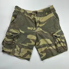 32 Abercrombie(アバクロンビー) ミリタリー カーゴ ハーフパンツ