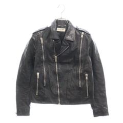 SAINT LAURENT PARIS (サンローランパリ) 13AW Zip Design Leather Jacket ジップデザインライダースジャケット 334572 Y5CZ2 ブラック