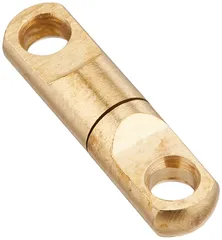 【手作りランディングネット素材】真鍮製ヒートン 回転式 金メッキ 5個セット