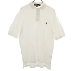 Polo by Ralph Lauren ポロバイラルフローレン 半袖 ポロシャツ M オフホワイト メンズ 古着