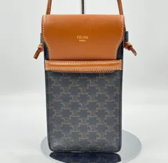 美品✦CELINE◆スマホショルダーバッグ*トリオンフ* モバイルポーチ