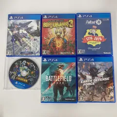 ＆PS4 ゲームソフト　6枚セット　まとめ売り　battlefield ボーダーランズ　地球防衛軍　他【ゲームソフト】【1】