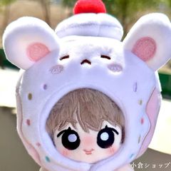 A528【四季様】ちびぐるみサイズ ぬい服オーダー サロペットセット