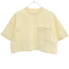 BOTTEGA VENETA ボッテガヴェネタ 24SS VステッチコットンクロップドプルオーバーTシャツ 777597 VKLZ0 9071 アイボリー XSのサムネイル