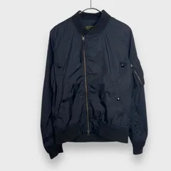 ☆alpha☆MA-1☆ブラックナイロンブルゾン☆ミリタリージャケット☆ライトアウター☆S☆K24M