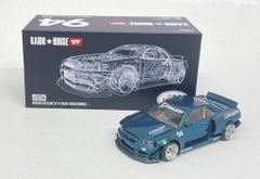 TSM 1/64 MINI GT Nissan SKYLINE GT-R R34 Kaido Works GReddy V1 (右ハンドル) KHMG074のサムネイル
