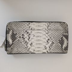 【激安】ロダニア Rodania◇パイソン・ダブルファスナー長財布◆国内仕入品