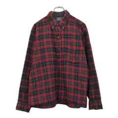 希少 50年代 ペンドルトン ウール ガウン L レッド チェック ヴィンテージ 50年代 PENDLETON ペンドルトン ボタンダウン ウールシャツ
