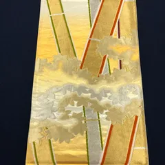 袋帯 正絹 振袖・訪問着などに フォーマルにも 卒業(園)式や入学式にも [あE044]