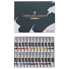 【迅速発送】ターナー色彩(Turner Color) アクリルガッシュ 24色スクールセット AG24C 11ml