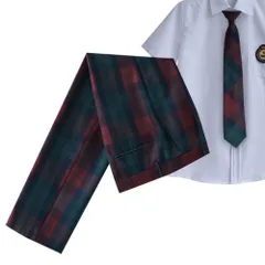 ☆ タイプE ☆ M ☆ フォーマル ロングパンツ pkformal2 男の子 フォーマル チェック パンツ 長ズボン ズボン ボトムス ロングパンツ 2点セット ネクタイ 学生 学生服 キッズ ジュニア 子供服 子ども服 入学 卒業 発表会 演奏会