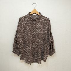 クラシカルエルフ　Classical Elf　ダマスク柄ルーズシャツ【L】 レトロ　ビッグサイズ　ce1010053