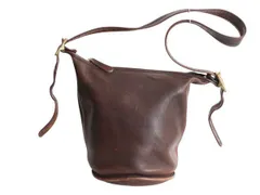 【お得なクーポン配布中!】 USA製 オールドコーチ 本革 レザー ショルダー バッグ 大きめ COACH バケツ トートバック コーチ レディース メンズ 大きいサイズ ブラウン