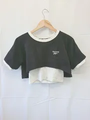 ◇ ⊂ Reebok リーボック キッズ 子供服 半袖 Tシャツ カットソー サイズ160 ブラック 女の子 E  【1506180003675】