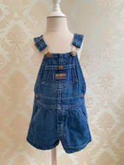 OSHKOSH オーバーオール ショートオール 総柄 🎉🎉RECOMMEND🎉🎉 🐰Kids🐰 👾OSHKOSHショートオーバーオール