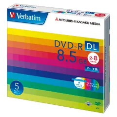 【新品・2営業日で発送】MITSUBISHI 三菱電機 Verbatim DHR85HP5V1 データ用DVD-R DL 8.5GB 2-8倍速 5mmスリムケース入5枚パック