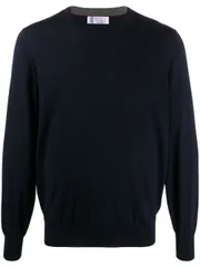 BRUNELLO CUCINELLI ウール クルーネック セーター 送料無料