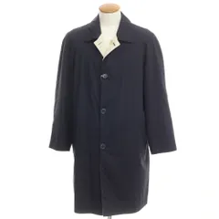 【中古】ブリオーニ Brioni ウール×コットン リバーシブル ステンカラーコート ダークネイビーxライトベージュ【サイズM】【メンズ】のサムネイル