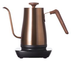 【迅速発送】山善 電気ケトル 電気ポット 0.8L 一人暮らし 二人暮らし ドリップケトル (温度調節/保温/空焚き防止機能) 沸騰後自動電源OFF カッパー EKG-C801(CP)