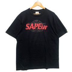 THE NETWORK BUSINESS SAPEur プリント 半袖Ｔシャツ ブラック サイズ L 正規品 / 51300
