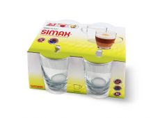 SIMAX(サイマックス）⭐️耐熱　ライラ　マグカップ⭐️400ml　4個セット⭐️Lyra drinking glass Skienka Lyra logo SX