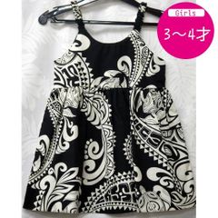 ムームー ドレス キッズ ハワイアン キャミソール 子供用 3歳 4歳 Dress 海外挙式参列用 女の子 幼児 ハワイ直輸入 No.65