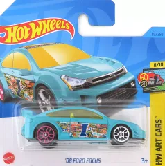 【中古】ミニカー 1/64 ’08 FORD FOCUS(ターコイズグリーン) 「Hot Wheels HW ART CARS」 [HKH51]