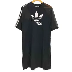 アディダスオリジナルス adidas Originals ADICOLOR SPLIT TREFOIL T-SHIRT DRESS  アディカラー スプリット トレフォイル Tシャツドレス  レディース JPN：36 