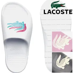 ラコステ レディース シャワーサンダル CROCO 2.0 123 1 CFA スライドサンダル シャワサン コンフォートサンダル カジュアルシューズ 1R4