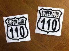 ROUTE SUPER CUB【110】 カブ 001ステッカーお得2枚セット《カラー選択可》送料無料